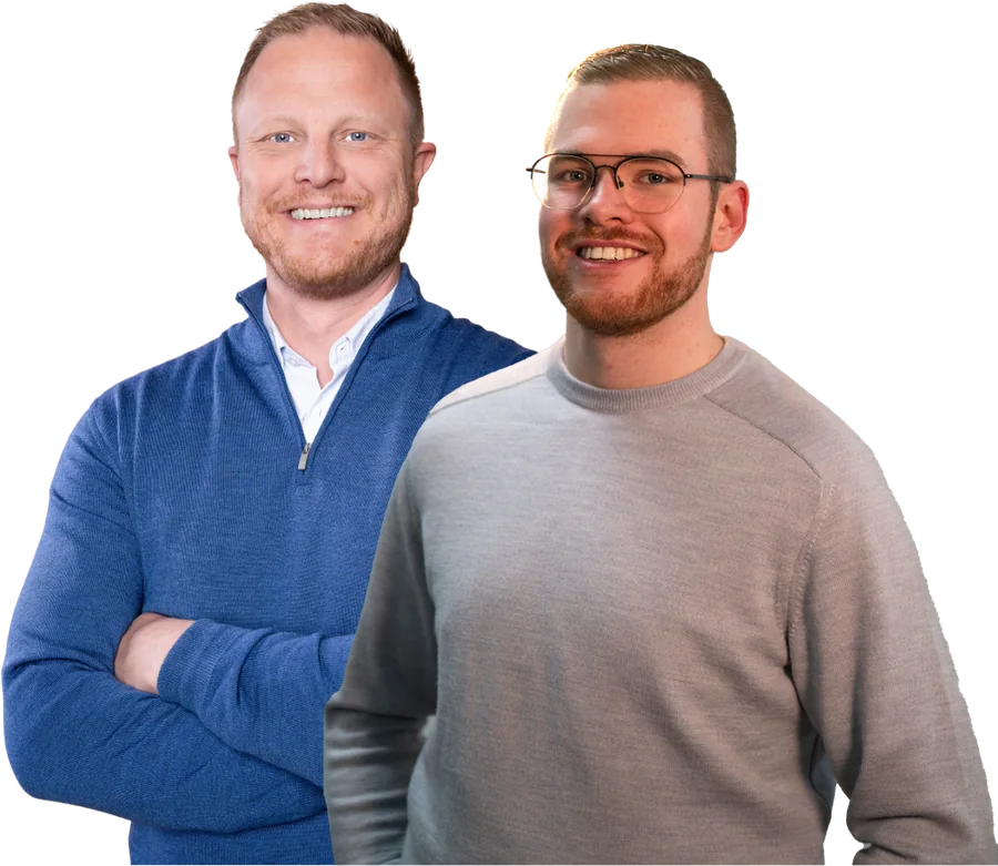 Stefano Zinken en Remko van Buuren, de eigenaren van Website Visie